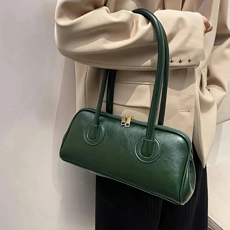 Bolsa Feminina de Ombro com Costuras Elegantes Modelo Verona Classique